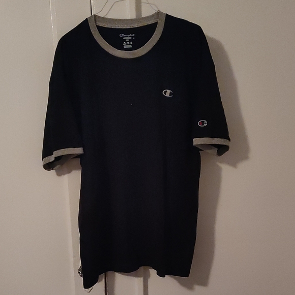 Champion Black and Gray Short Sleeve Tee - Picture 1 of 3
